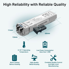 TRANSCEIVER TP-LINK SMB SFP MODULE 10G MONOMODO