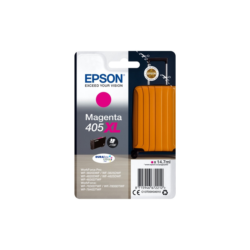 EPSON CARTUCHO 405XL MAGENTA WF-3820DWF/WF-3825DWF/WF-4820DWF/WF-4825DW