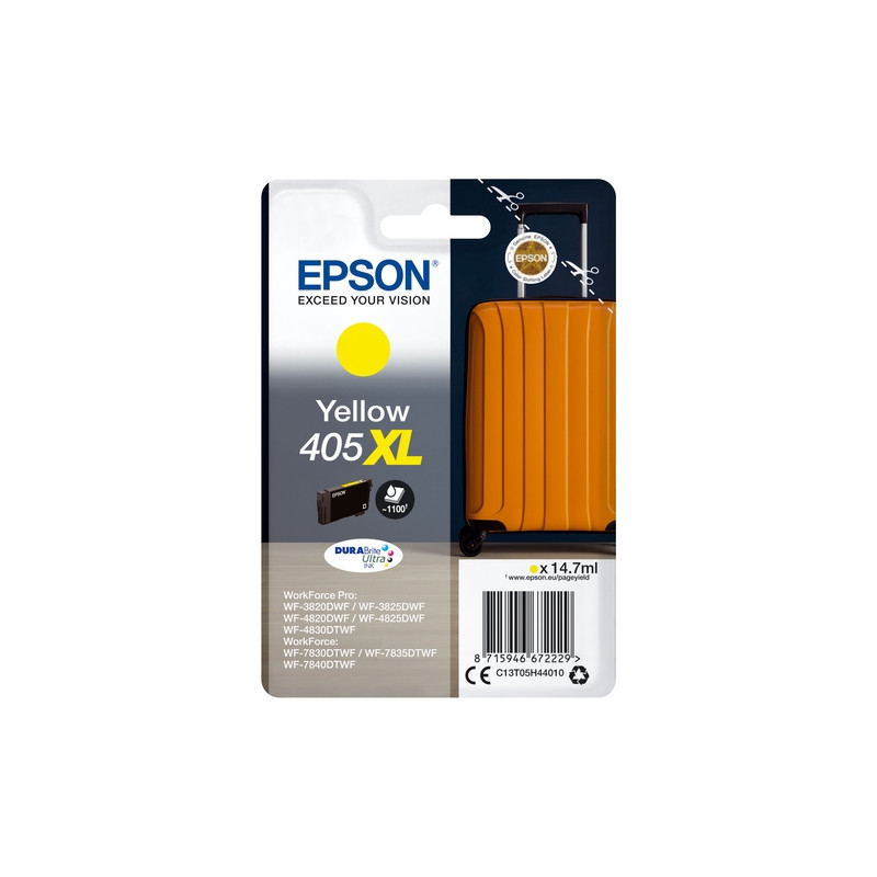 EPSON CARTUCHO 405XL AMARILLO WF-3820DWF/WF-3825DWF/WF-4820DWF/WF-4825DW