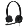 Logitech - Auriculares H151 - Diadema - Binaural - Micrófono incorporado - Negro