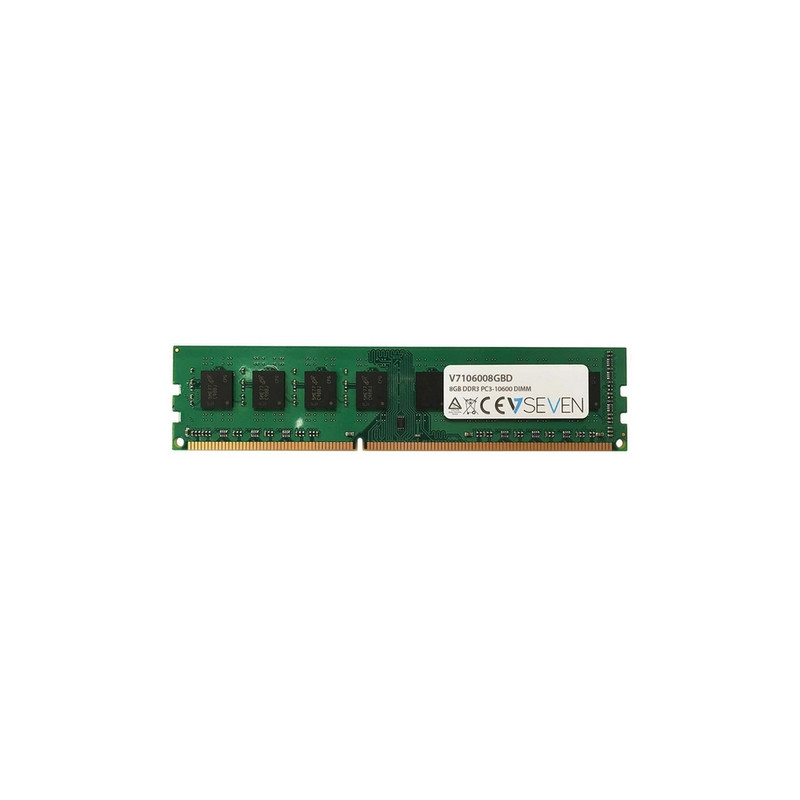 V7 V7106008GBD - DDR3 DIMM - 8GB - 1333 Mhz - PC3-10600 - Sin búfer - CL9 - 240-clavijas