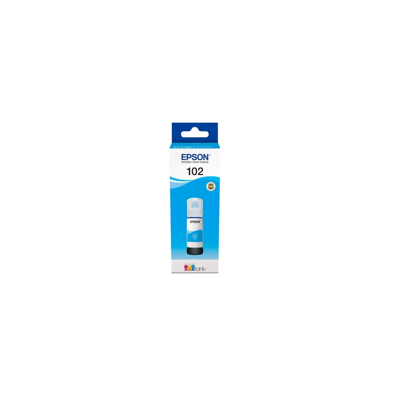 EPSON 102 EcoTank Cyan Ink Bottle ET-2700/ ET-2750/ET-3700 /ET-3750 /ET4750