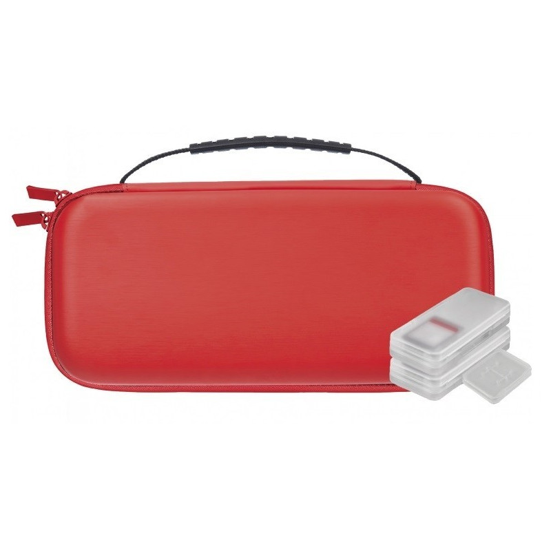 FUNDA NUWA ROJA ANTIGOLP.+ 4 ESTUCHES PARA SWITCH