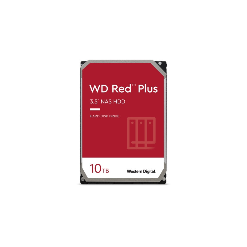 WD Red Plus WD101EFBX - Disco duro - 10TB - interno - 3.5" - SATA III 6Gb/S - búfer: 256 MB - 7200 rpm