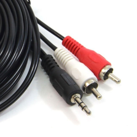 CABLE AUDIO PG JACK 3.5 -M A 2 RCA -M 10M