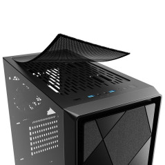 CAJA ATX SHARKOON MIDI VS8 RGB NEGRA