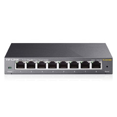 TPLINK TL-SG108E 8-port Metal Gigabit Switch - Conmutador - Gestionable EasySmart - 8 x 10/100/1000 - sobremesa