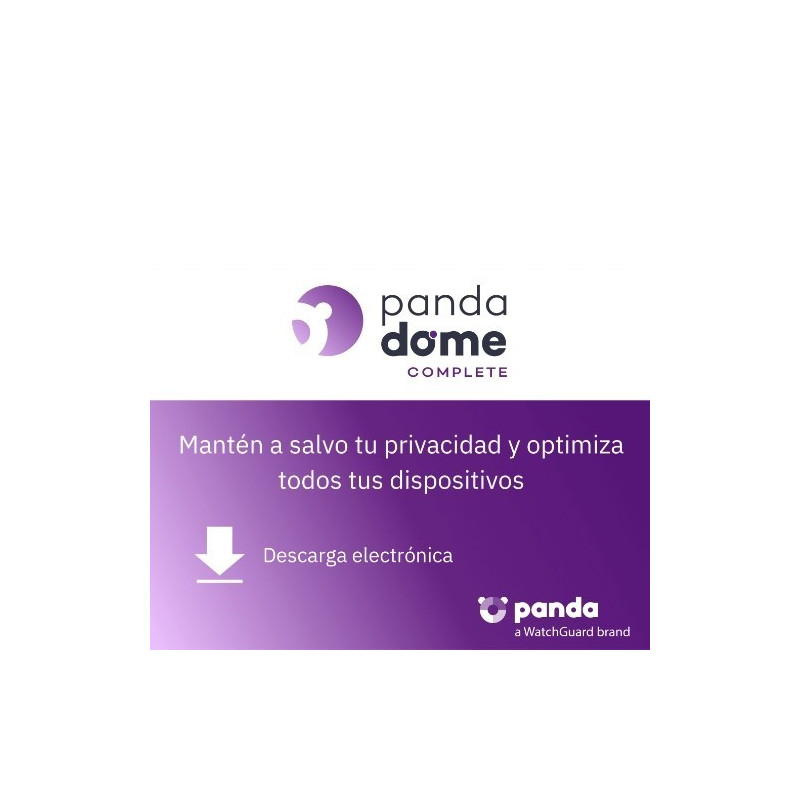 ANTIVIRUS ESD PANDA DOME COMPLETE 3 DISPO 1 AÑO LIC ELEC