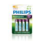 PILAS PHILIPS RECARGABLE R-6 2100MAH PACK 4