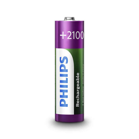 PILAS PHILIPS RECARGABLE R-6 2100MAH PACK 4