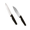 JATA 2 CUCHILLOS COCINA Y SANTOKU NEGRO ESSENTIAL