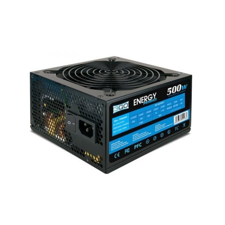 FUENTE ALIMENTACIÓN 500W 3GO PPFC (24PIN,SATA,12CM)