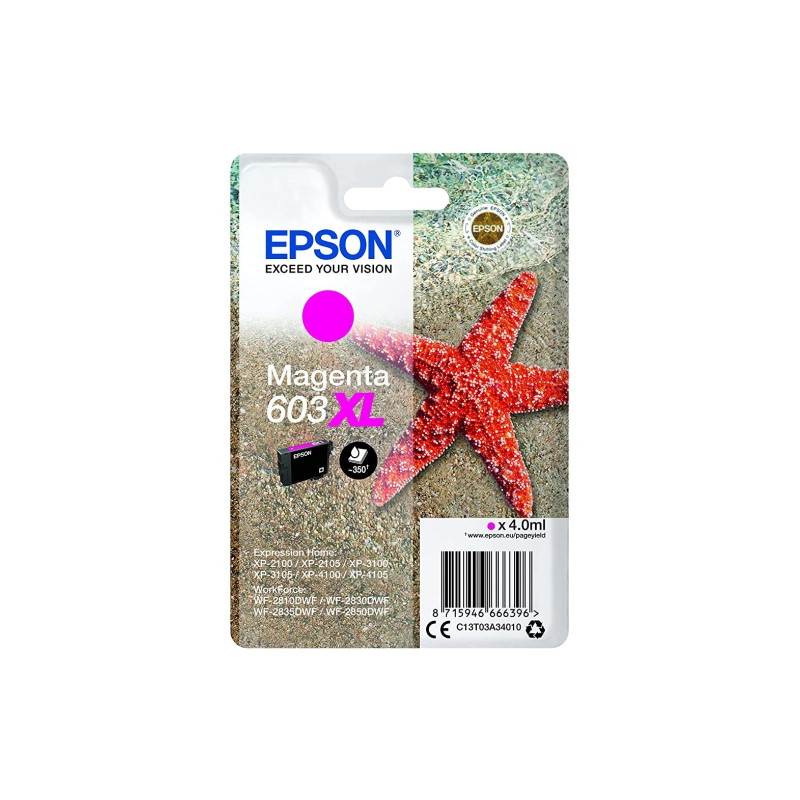 EPSON cartucho 603XL magenta - Estrella de mar