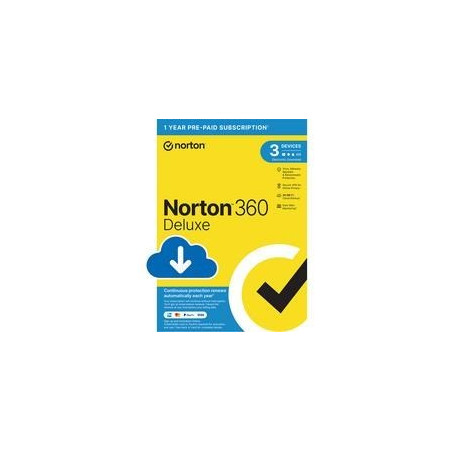 ANTIVIRUS ESD NORTON 360 DELUXE 25GB ES 1 USER 3 DEVICE