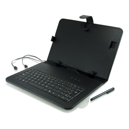 FUNDA TABLET 3GO 9.7" CON TECLADO USB NEGRA