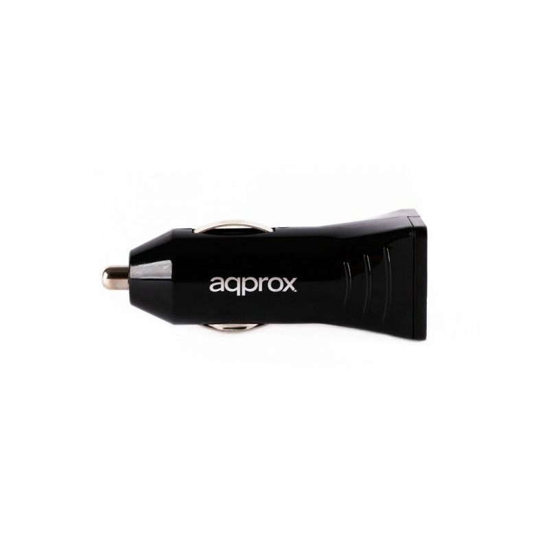 CARGADOR 2XUSB APPROX COCHE NEGRO