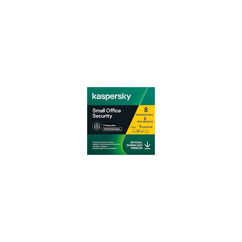 ANTIVIRUS ESD KASPERSKY SMALL OFF RENOVACION 1SER+8LICE