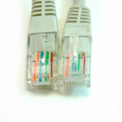 PG LATIGUILLO COLOR GRIS RJ45 CAT 6 UTP 0.5 METROS