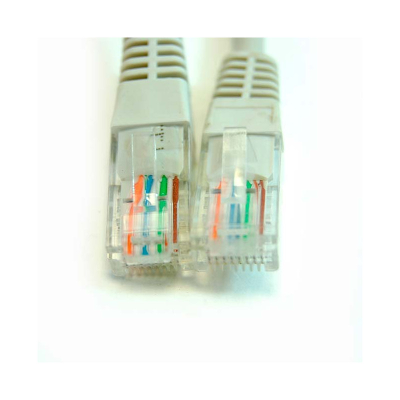 PG LATIGUILLO COLOR GRIS RJ45 CAT 6 UTP 0.5 METROS