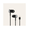 AURICULAR KSIX NEGRO CON MICROFONO USB-C