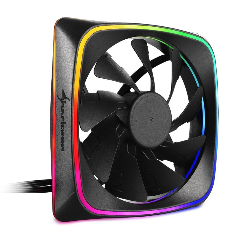 VENTILADOR SHARKOON LIGHTS FAN 12X12CM RGB