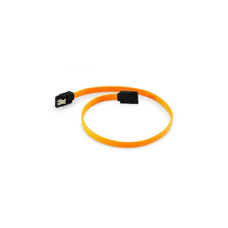 CABLE 3GO DATOS SATA LAÑA SEGURIDAD 40CM NARANJA