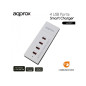 CARGADOR 4X USB APPROX PARED BLANCO