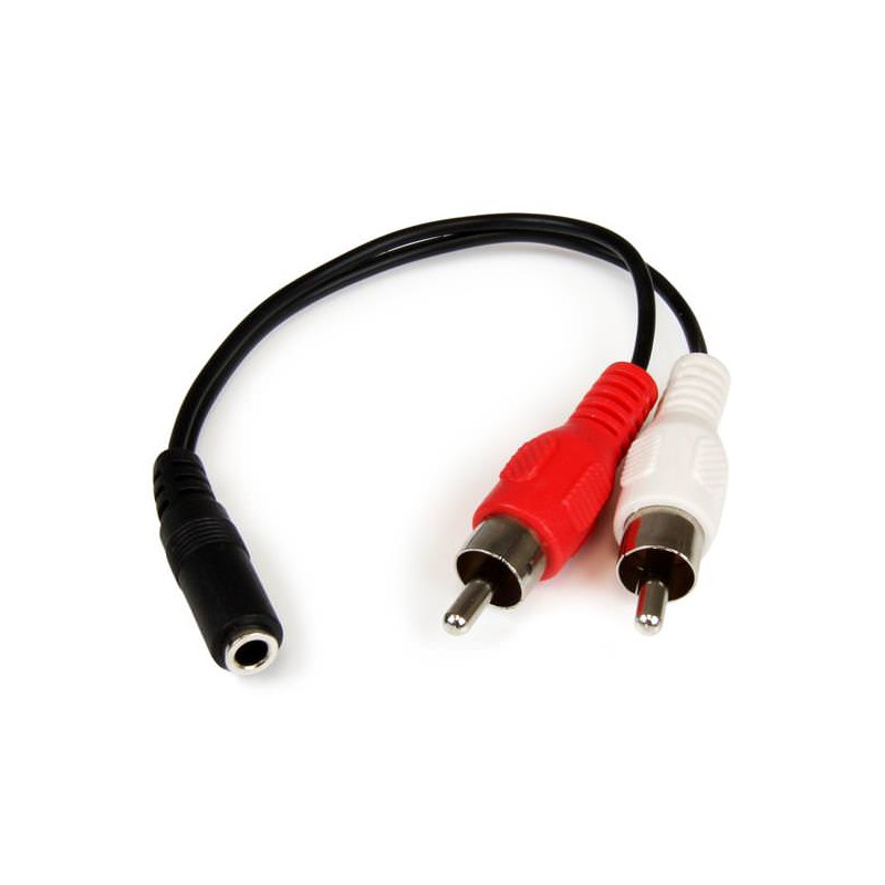 STARTECH CABLE ADAPTADOR 15CM AUDIO ESTEREO MINI J