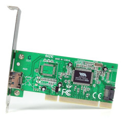 STARTECH TARJETA PCI 1 SATA + 1 E-SATA PERFIL BAJO