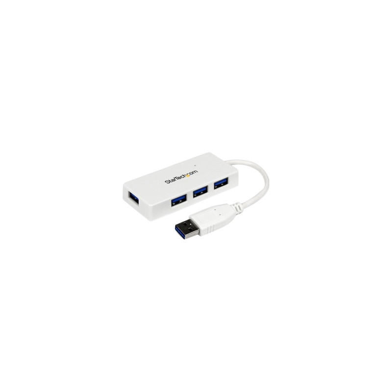 STARTECH HUB USB 3.0 EXTERNO 4 PUERTOS BLANCO