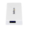 STARTECH HUB USB 3.0 EXTERNO 4 PUERTOS BLANCO