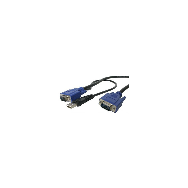 STARTECH CABLE KVM 2 EN 1 4.6M