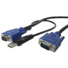 STARTECH CABLE KVM 2 EN 1 4.6M