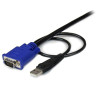 STARTECH CABLE KVM 2 EN 1 4.6M