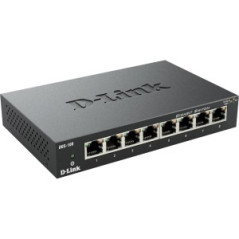 SWITCH D-LINK 8 PUERTOS 10-100-1000 METALICO