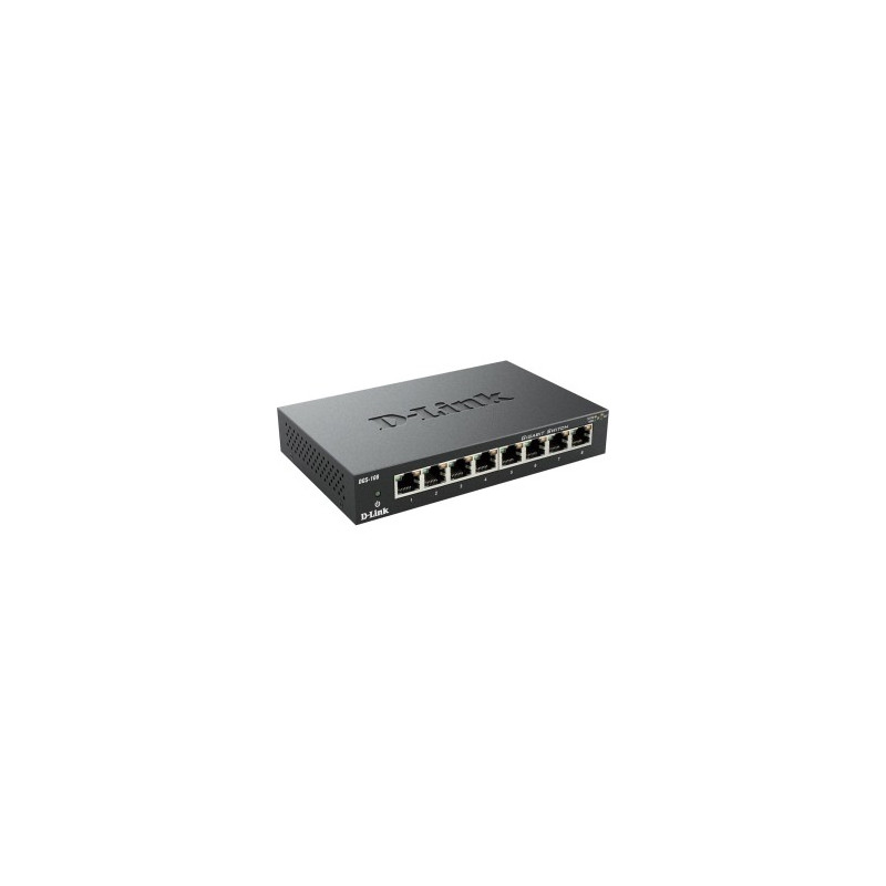 SWITCH D-LINK 8 PUERTOS 10-100-1000 METALICO