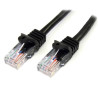 STARTECH CABLE ETHERNET 1M UTP NEGRO CAT5E RJ45 PA