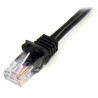 STARTECH CABLE ETHERNET 1M UTP NEGRO CAT5E RJ45 PA