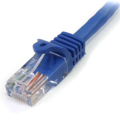 STARTECH CABLE ETHERNET 1M UTP AZUL CAT5E RJ45 PAT