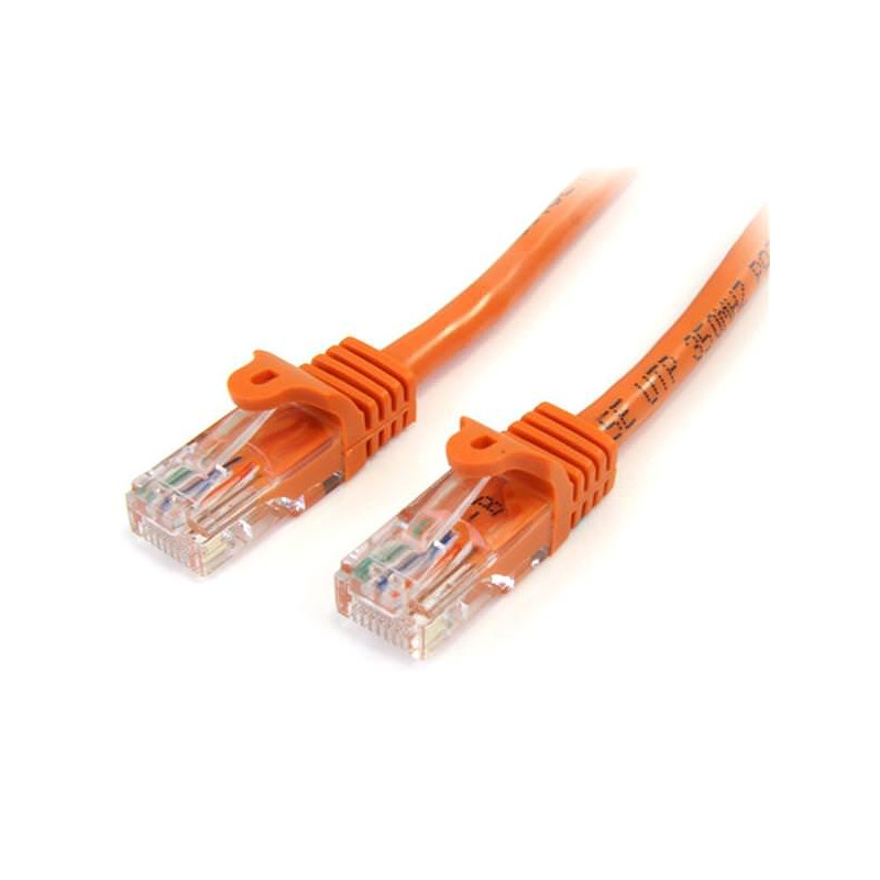 STARTECH CABLE ETHERNET 1M UTP NARANJA CAT5E RJ45