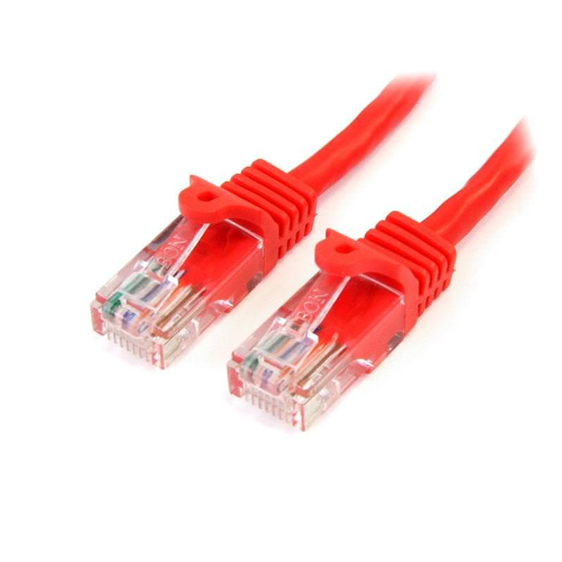 STARTECH CABLE ETHERNET 1M UTP ROJO CAT5E RJ45