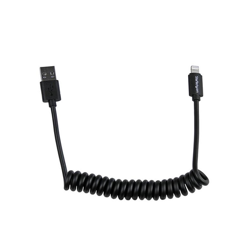 STARTECH CABLE EN ESPIRAL 60CM LIGHTNING 8 PIN A U