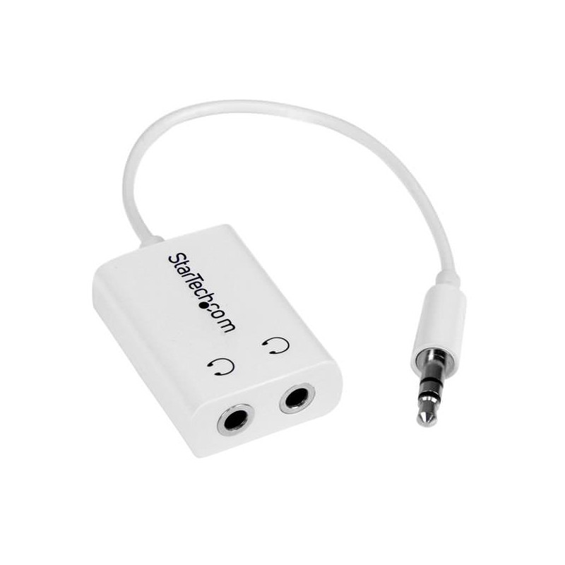 STARTECH CABLE ADAPTADOR SPLITTER BLANCO DELGADO M