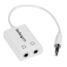 STARTECH CABLE ADAPTADOR SPLITTER BLANCO DELGADO M