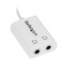 STARTECH CABLE ADAPTADOR SPLITTER BLANCO DELGADO M