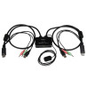 STARTECH CONMUTADOR SWITCH KVM 2 PUERTOS DISPLAYPO