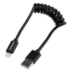 STARTECH CABLE EN ESPIRAL 30CM LIGHTNING 8 PIN A U