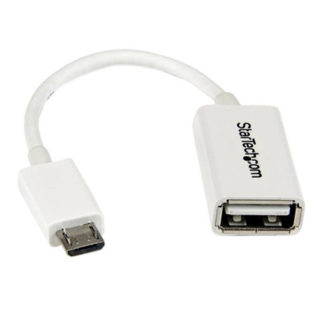 STARTECH CABLE ADAPTADOR MICRO USB A USB OTG BLANC