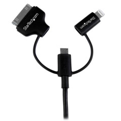 STARTECH CABLE 1M LIGHTNING, DOCK 30 PINES O MICRO