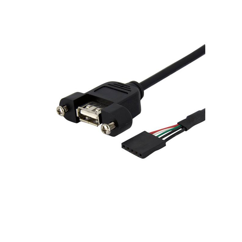 STARTECH CABLE 30CM USB 2.0 MONTAJE EN PANEL CONEX